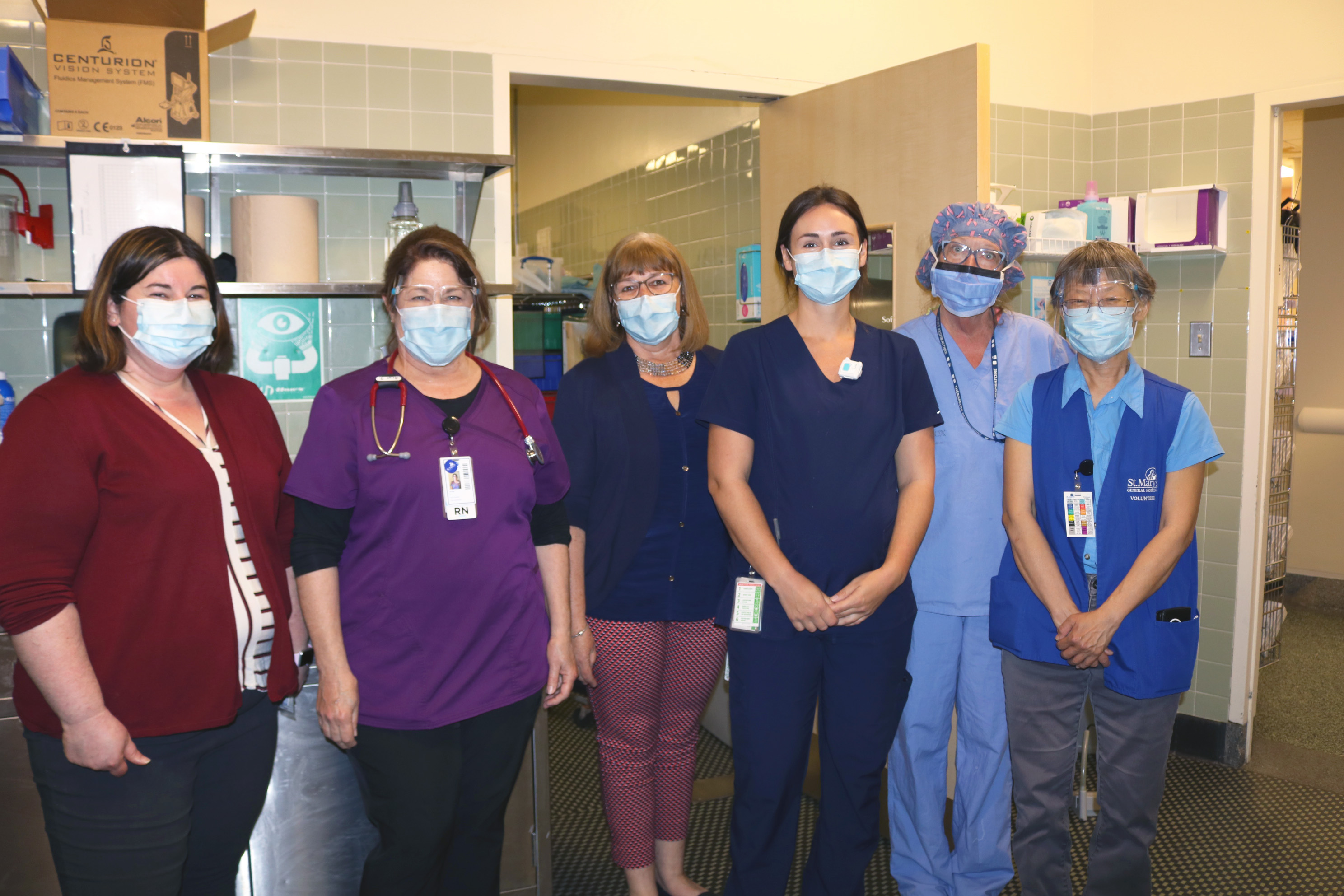 Members of the St. Mary's Eye Surgery Team